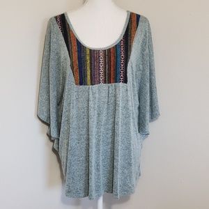 Mode Fabuleaux Green w/Tribal Tapestry Front Panel